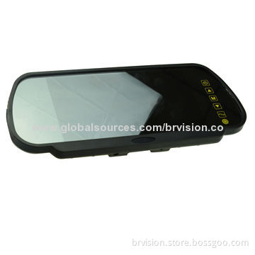 7.0-inch Mirror Monitor with Clip-on Bracket and Reverse Camera for Surveillance